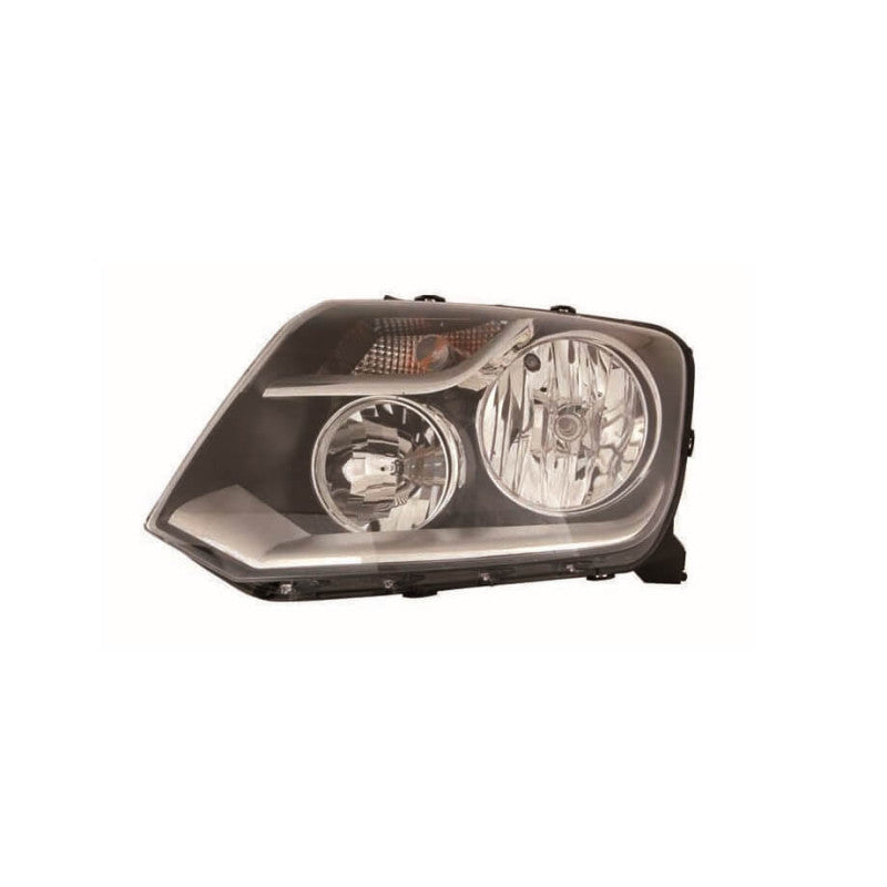 Phare avant gauche manuel H7/H1 base noire Volkswagen Amarok 2010-2012