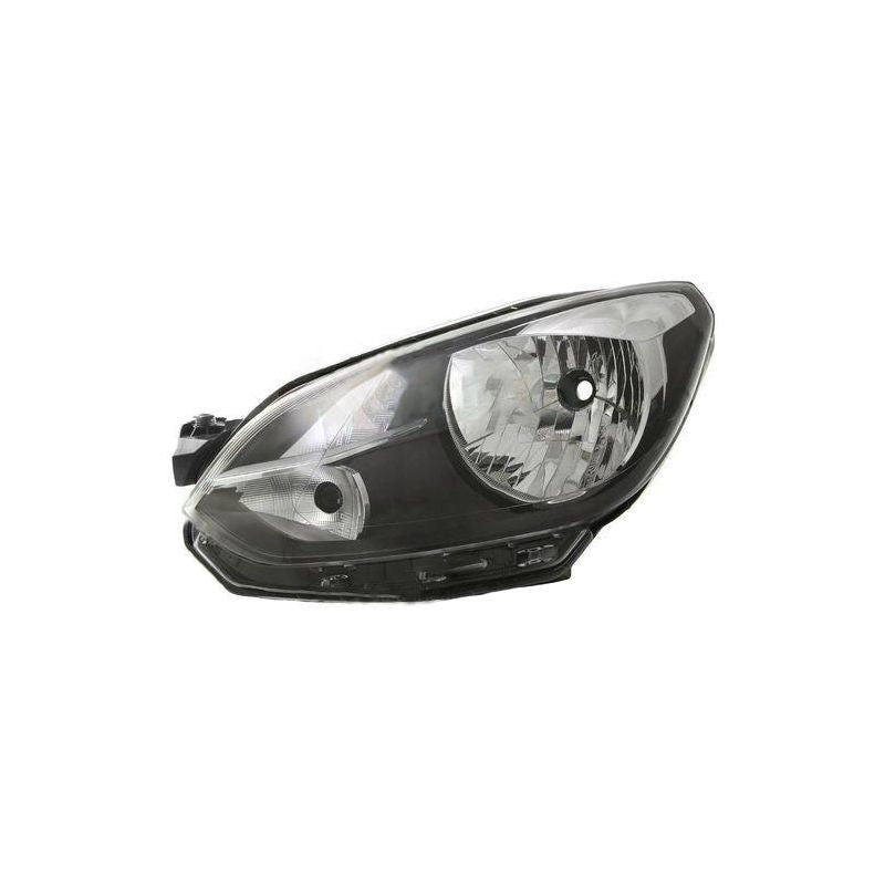 Phare avant gauche noir et bord noir H4 Volkswagen Up phase 1 2012-2016