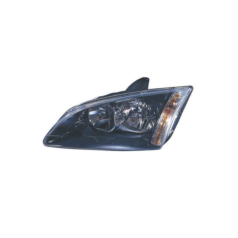 Phare avant gauche noir H1/H7 Ford Focus 2 phase 1 2004-2007