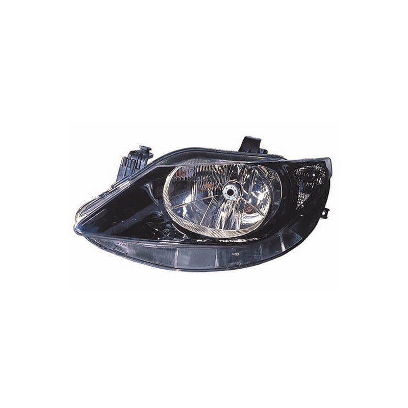 Phare avant gauche noir H4 Seat Ibiza 4 6J5, 6P1 phase 1 2008-2012