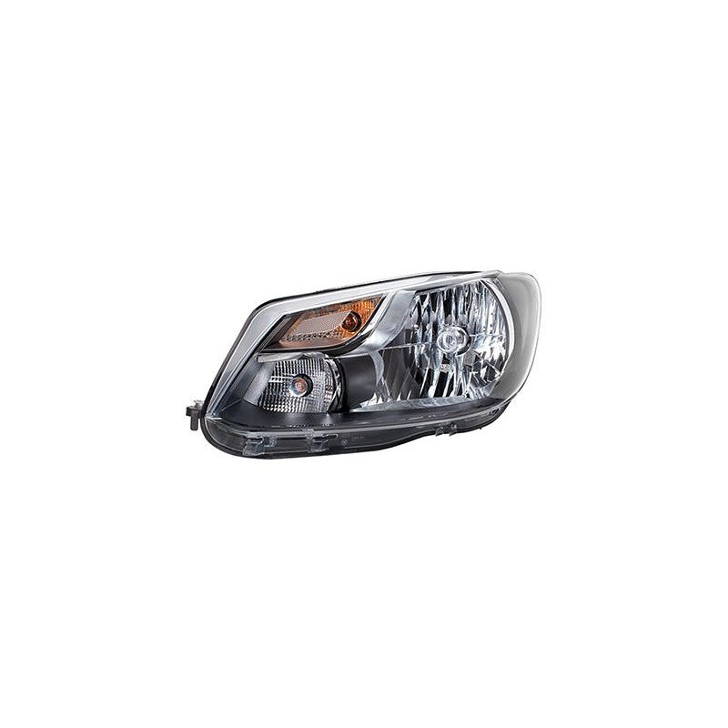 Phare avant gauche noir H4 Volkswagen Caddy 3 phase 2 2010-2015