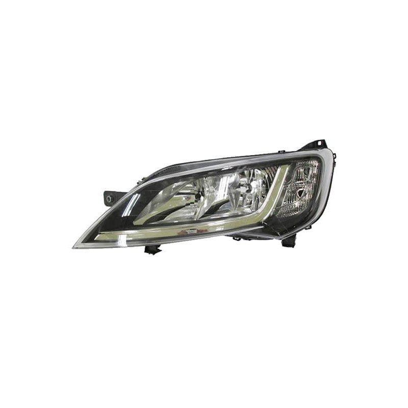 Phare avant gauche noir H7/H7 Fiat Ducato depuis 2014