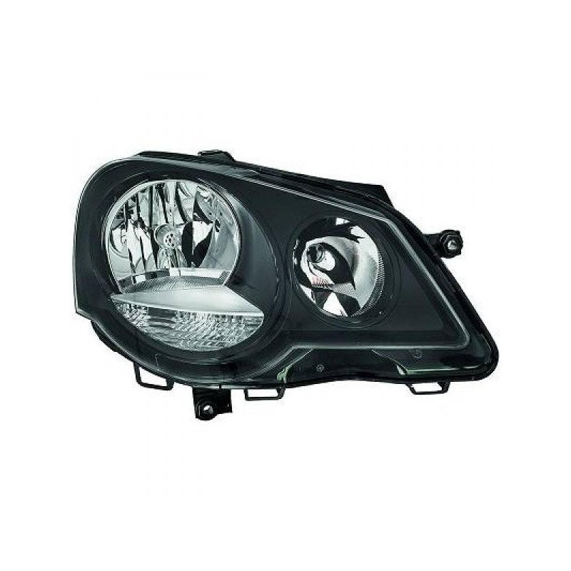 Phare avant gauche noir Volkswagen Polo GTI 2005-2009