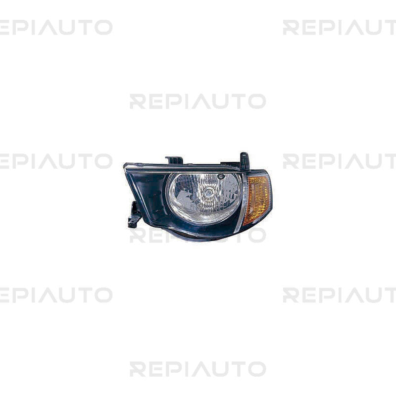 Phare manuel avant gauche H4 feu clignotant orange double cabine Mitsubishi L200 Pick-Up KAT-KBT phase 1 2005-2010