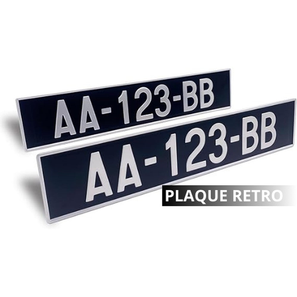 Plaque d'immatriculation rétro – prix à l'unité