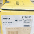 Jeu de 4 plaquettes de frein Textar 2187501 – Opel Frontera, Monterey, Isuzu Trooper