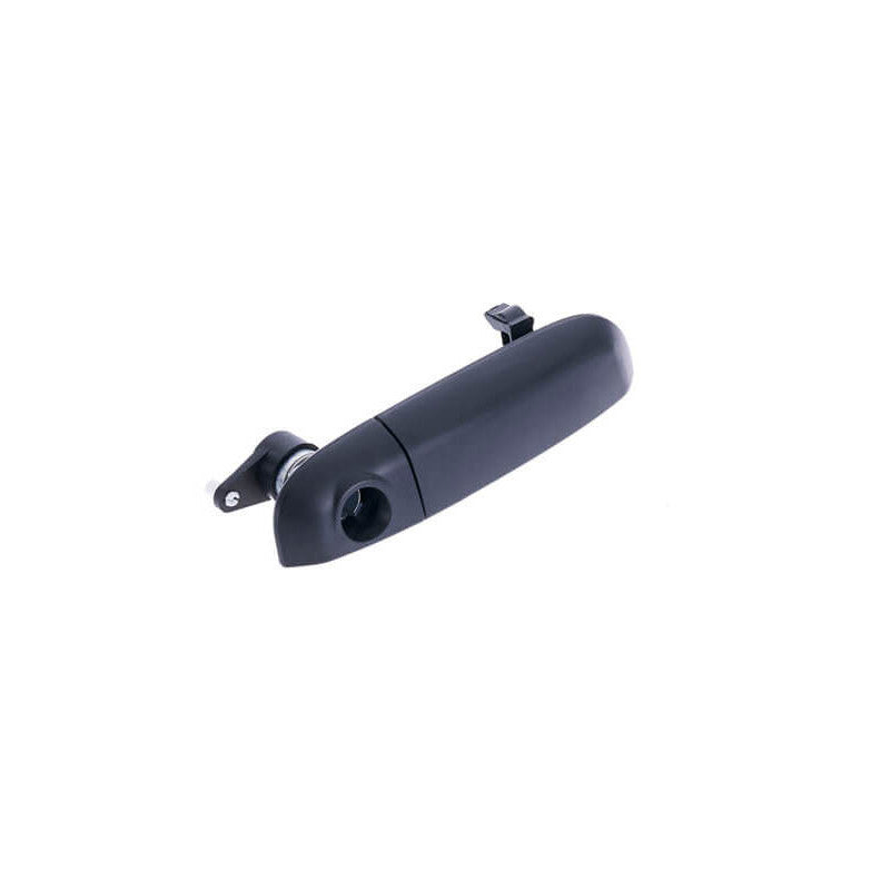 Poignée de porte extérieure avant droite noire avec trou barillet Fiat Panda 3 depuis 2012