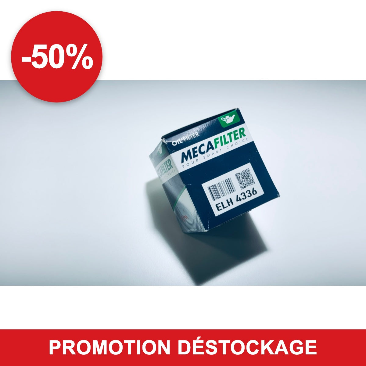 Filtre à huile Mecafilter ELH4336 en promotion -50 %