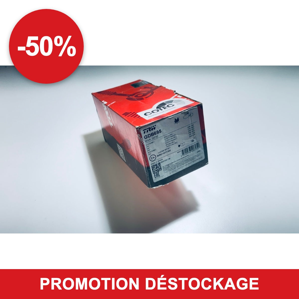 Plaquettes de frein TRW GDB695 en promotion -50 %