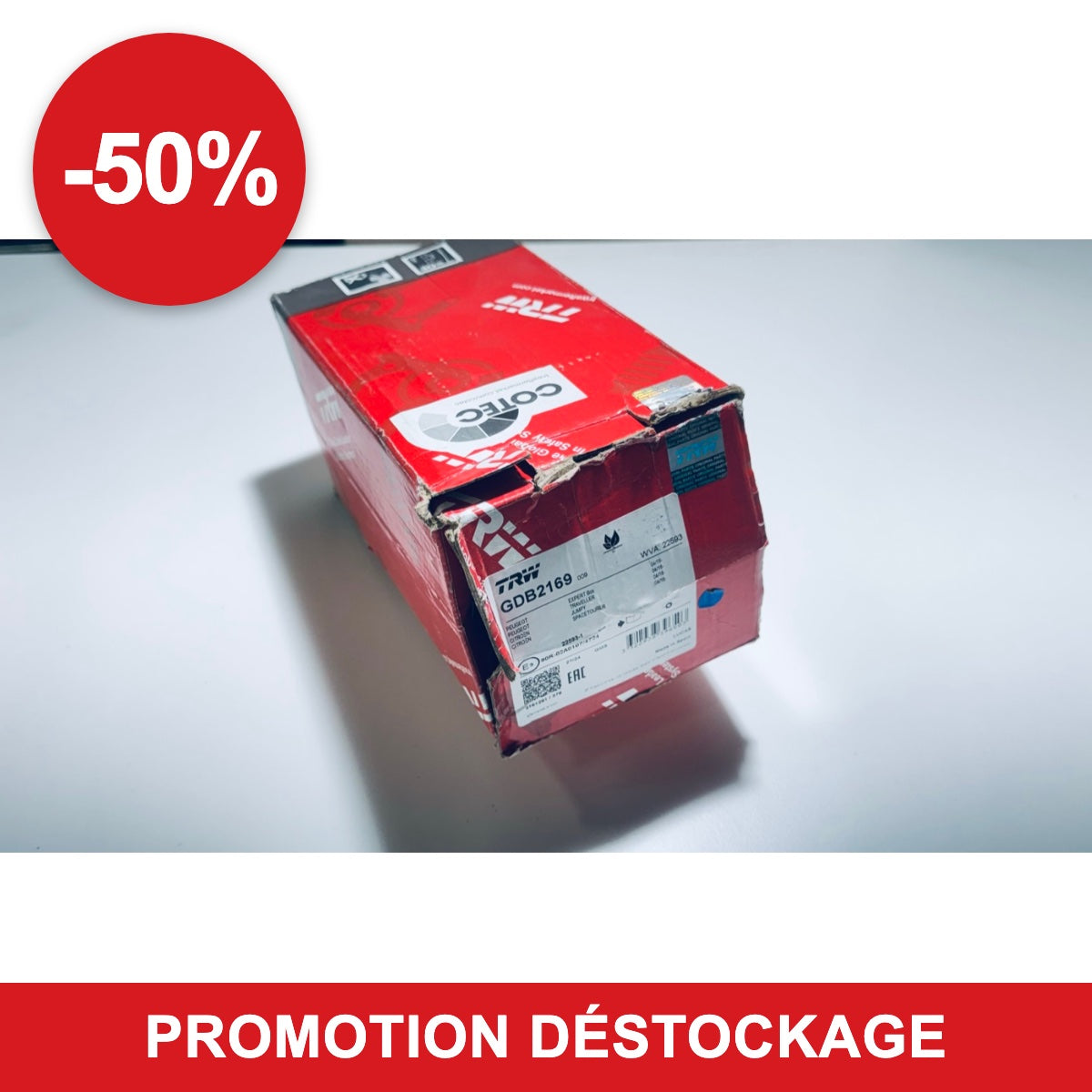 Plaquettes de frein TRW GDB2169 en promotion -50 %