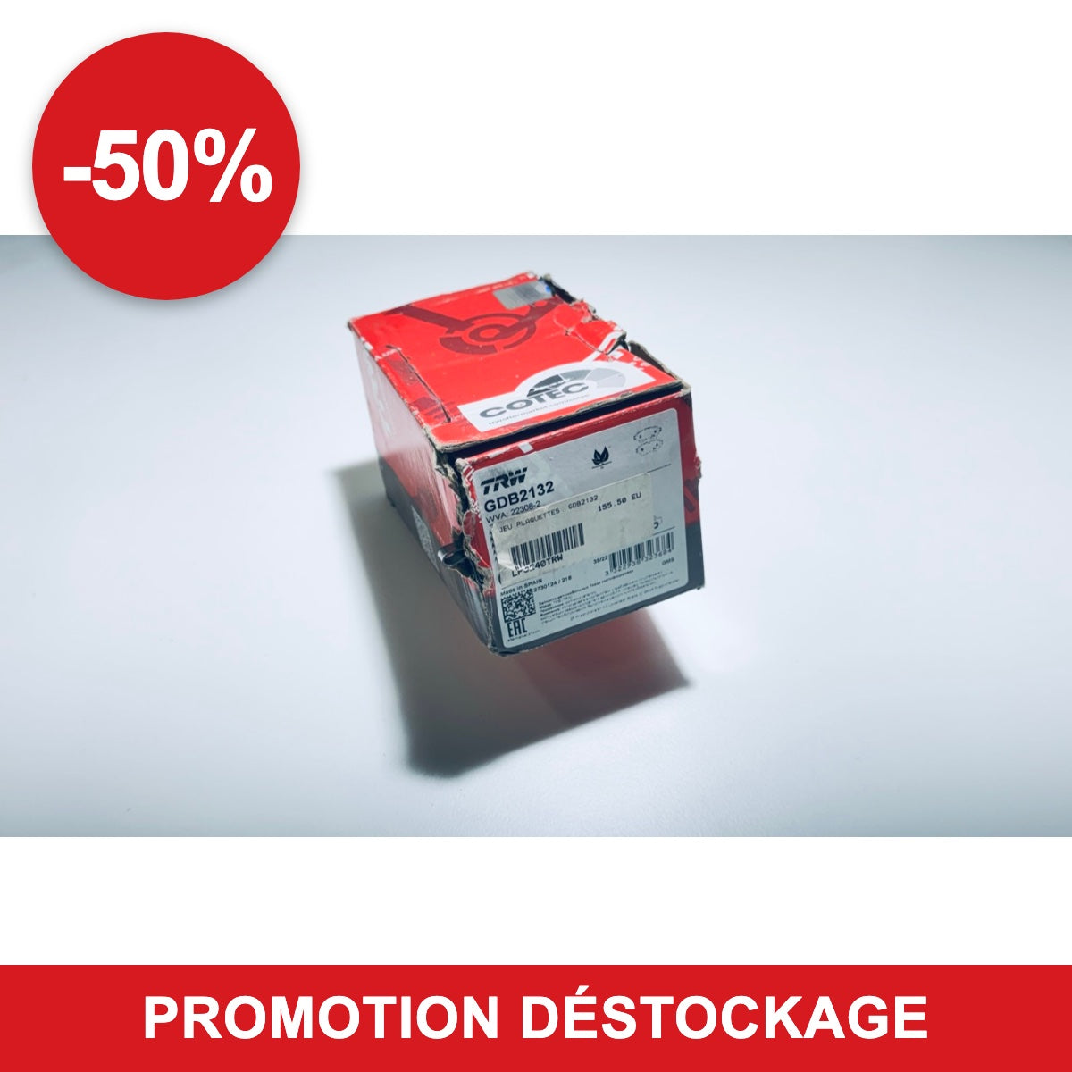 Plaquettes de frein TRW GDB2132 en promotion -50 %