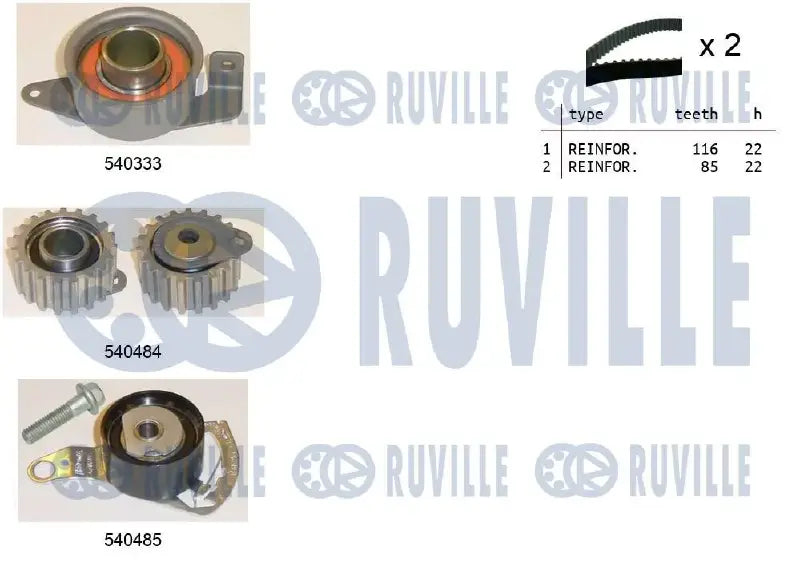 Kit distribution complet pour Ford Mondeo II Turnier, Fiesta, Mondeo II / Mazda 121 III
