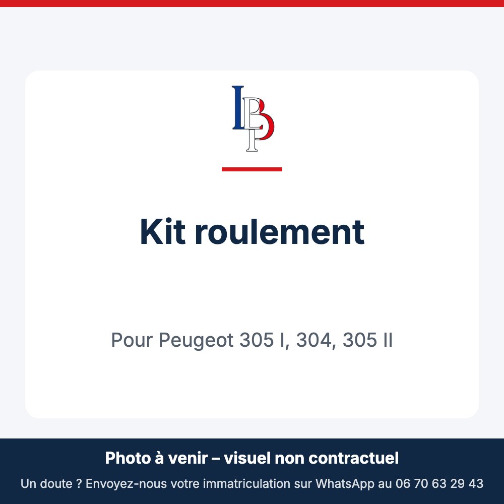 Kit roulement pour Peugeot 305 I, 304, 305 II
