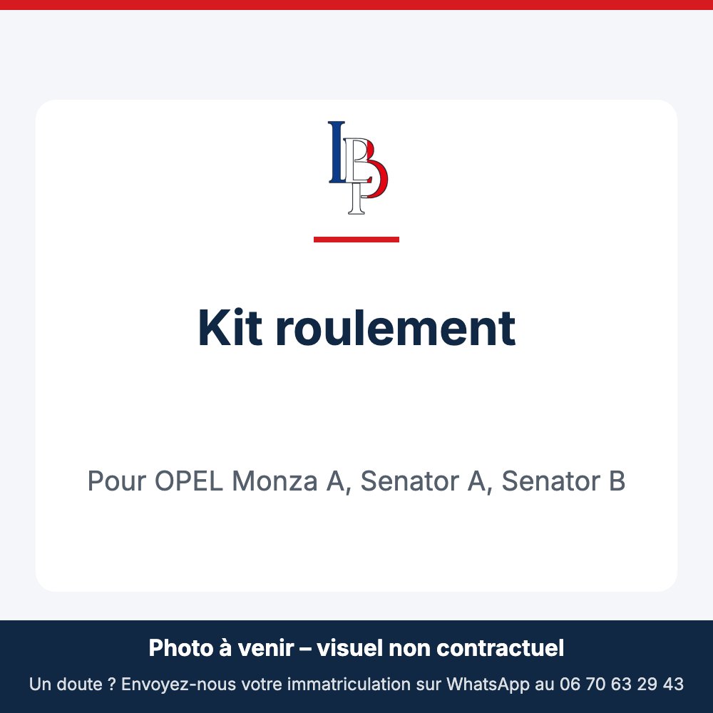 Kit roulement pour OPEL Monza A, Senator A, Senator B
