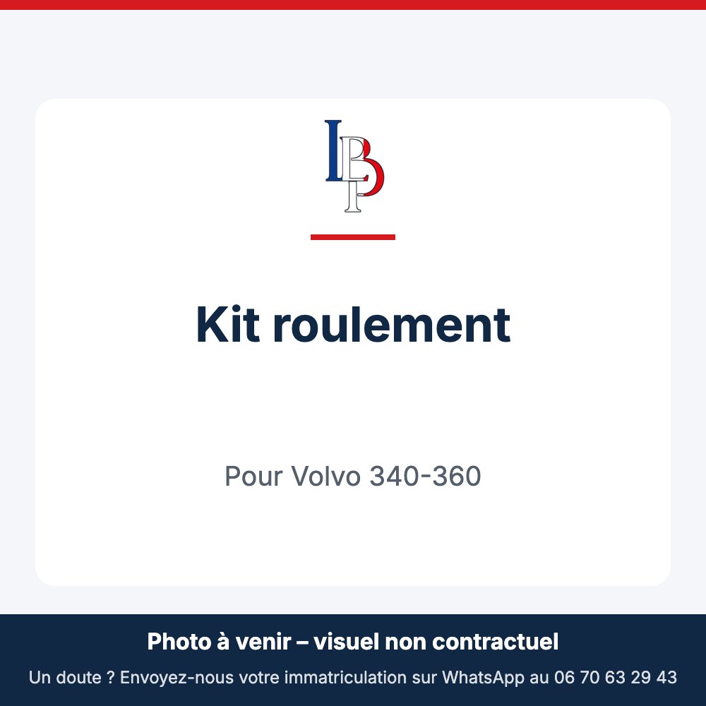 Kit roulement pour Volvo 340-360