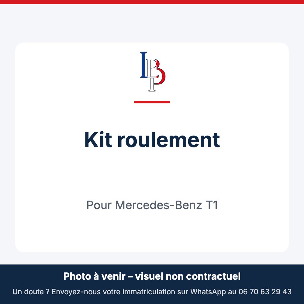 Kit roulement pour Mercedes-Benz T1