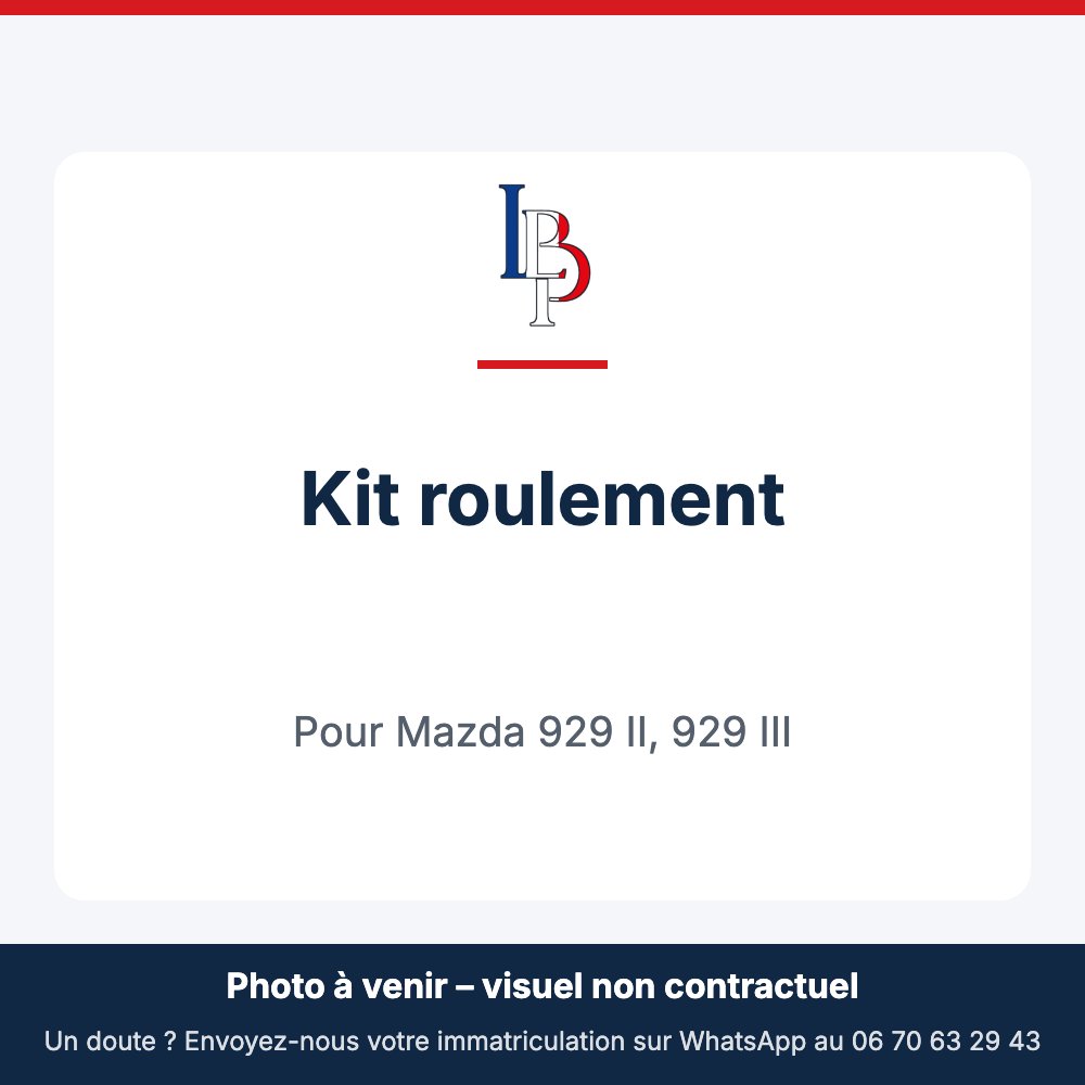 Kit roulement pour Mazda 929 II, 929 III