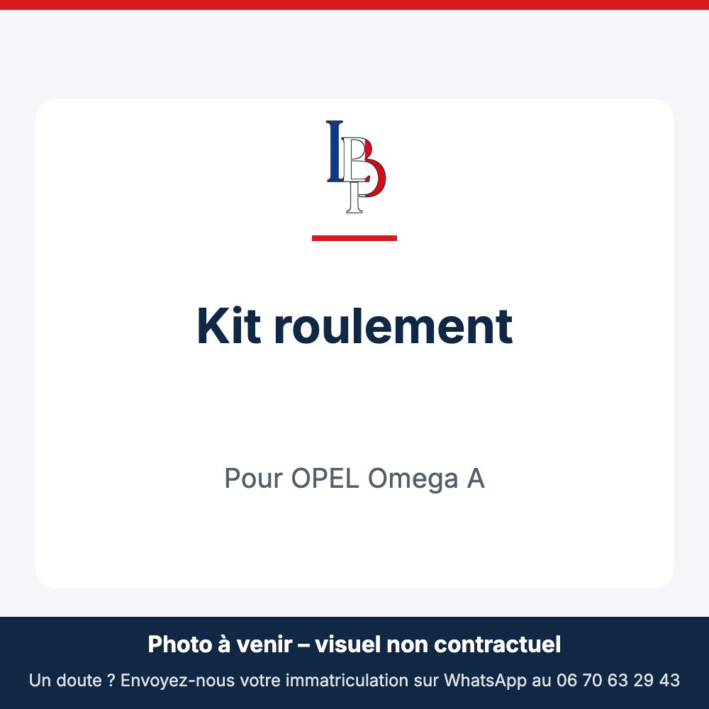 Kit roulement pour OPEL Omega A