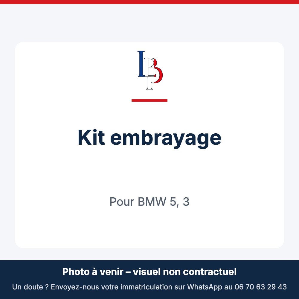 Kit embrayage pour BMW 5, 3