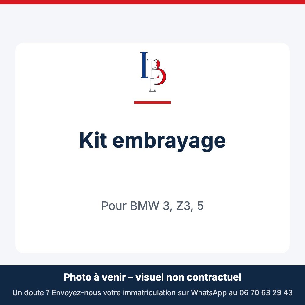 Kit embrayage pour BMW 3, Z3, 5