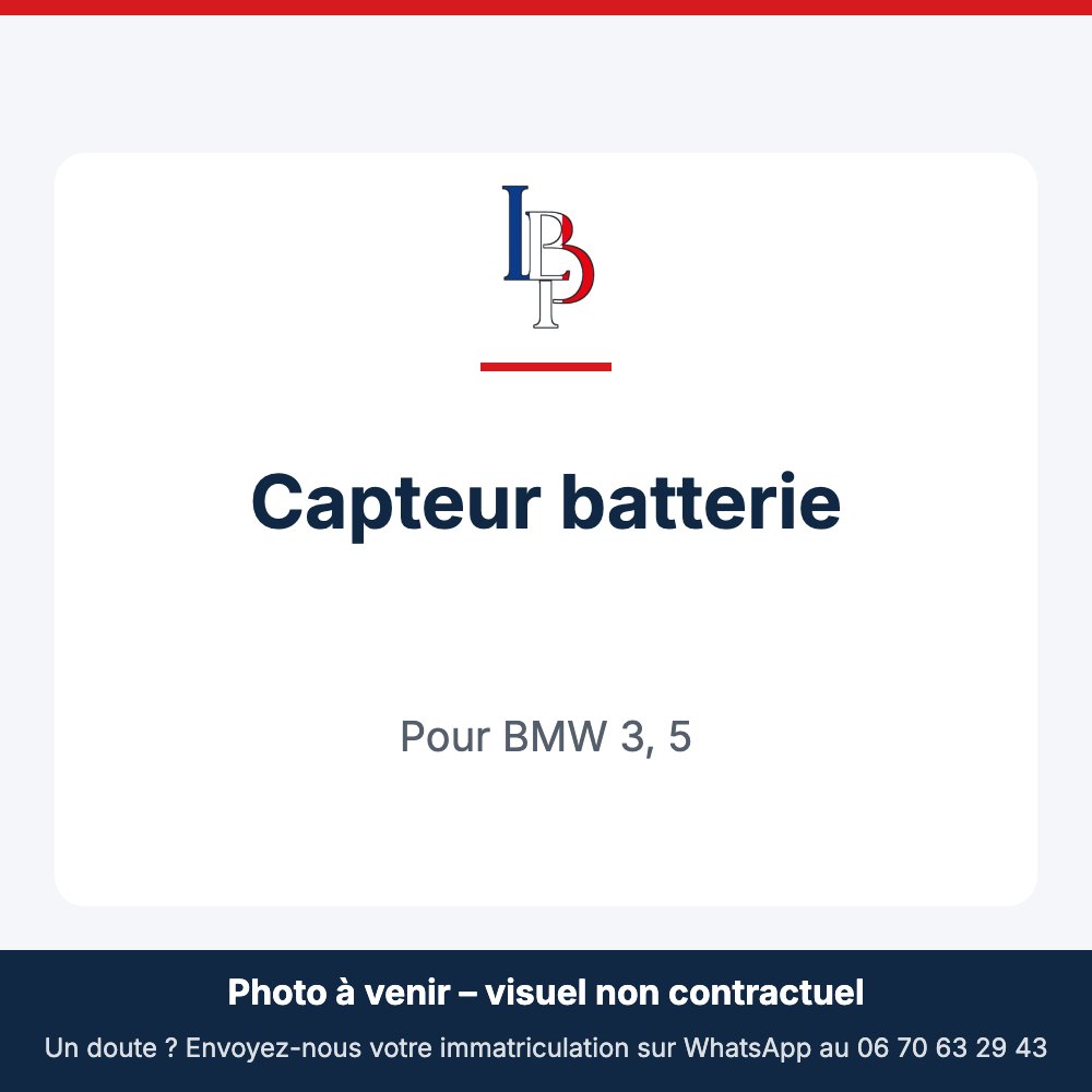 Capteur batterie pour BMW 3, 5