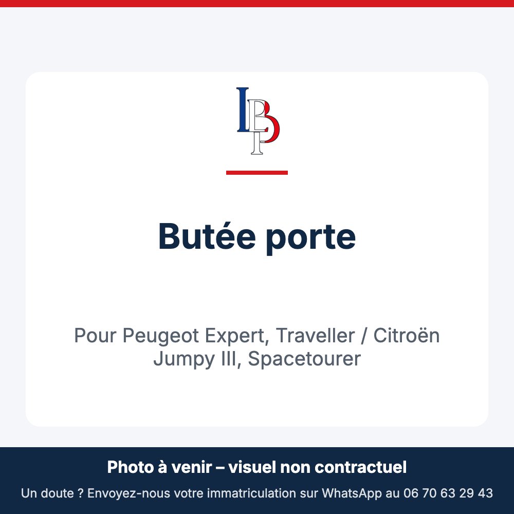 Butée porte pour Peugeot Expert, Traveller / Citroën Jumpy III, Spacetourer