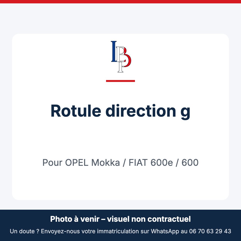 Rotule direction g pour OPEL Mokka / FIAT 600e / 600