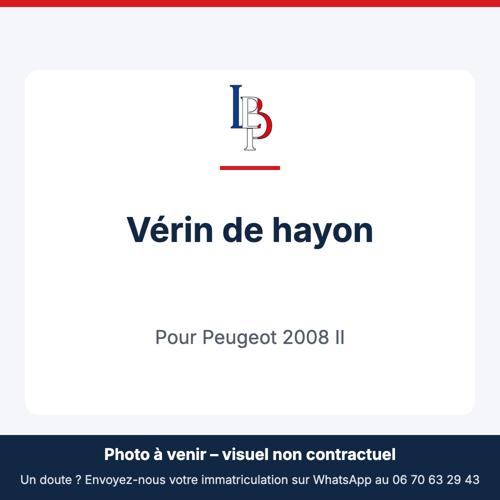 Vérin de hayon pour Peugeot 2008 II
