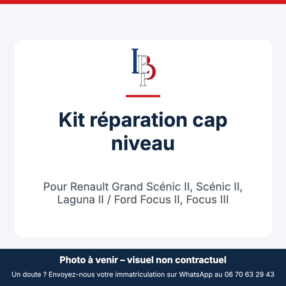 Kit réparation cap niveau pour Renault Grand Scénic II, Scénic II, Laguna II / Ford Focus II, Focus III