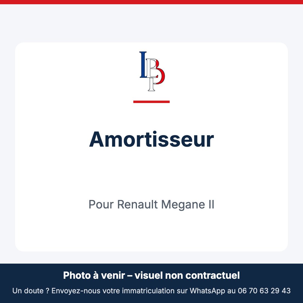 Amortisseur pour Renault Megane II