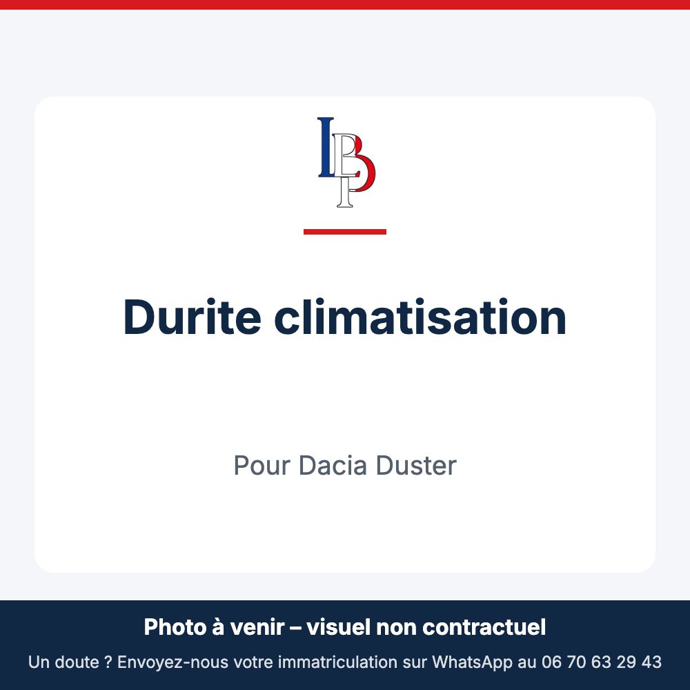 Durite climatisation pour Dacia Duster