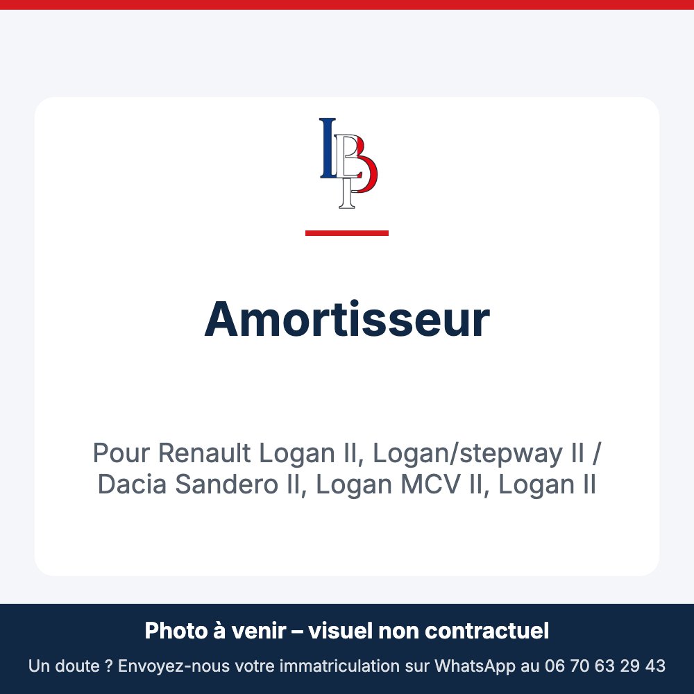 Amortisseur pour Renault Logan II, Logan/stepway II / Dacia Sandero II, Logan MCV II, Logan II
