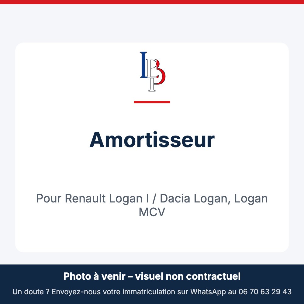 Amortisseur pour Renault Logan I / Dacia Logan, Logan MCV