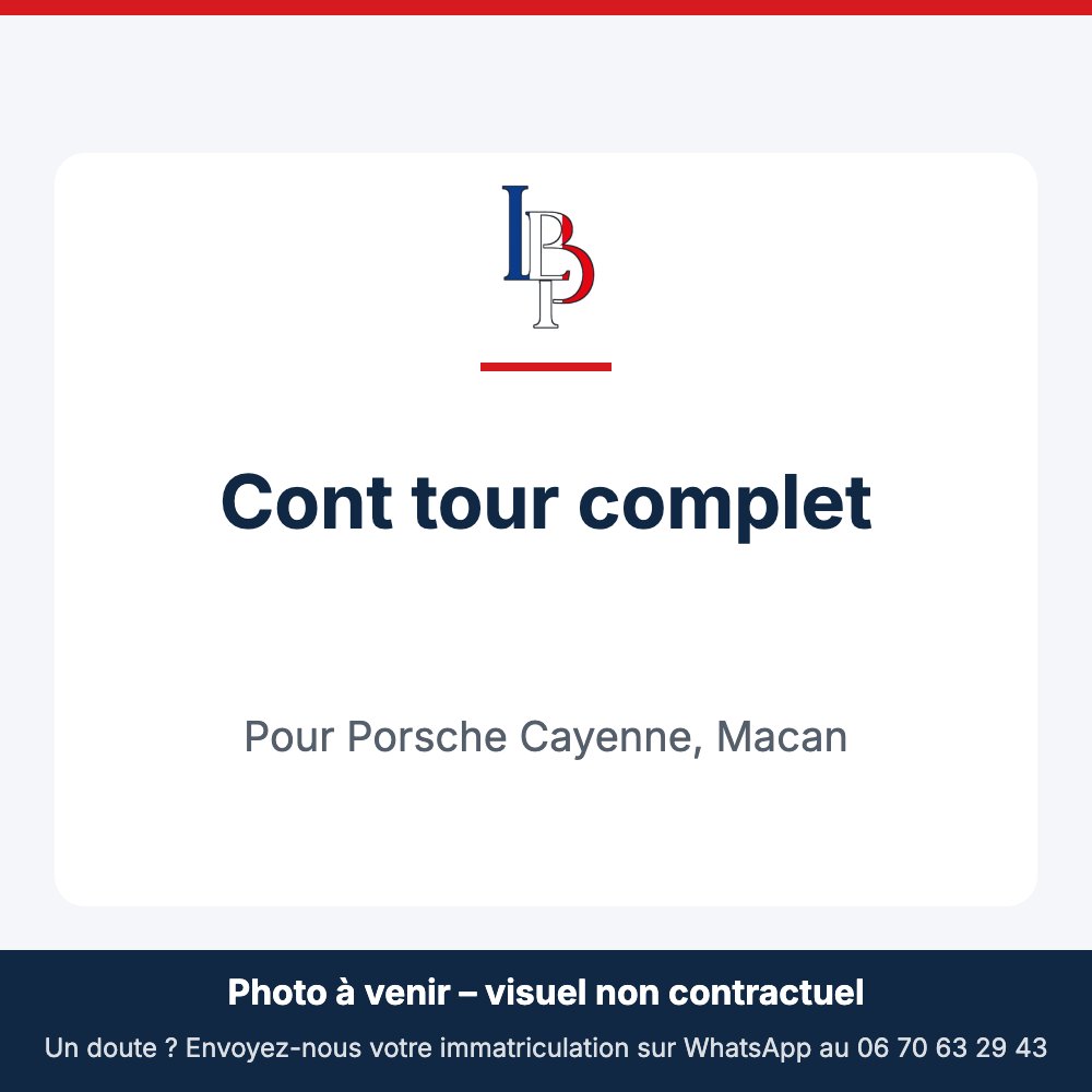 Cont tour complet pour Porsche Cayenne, Macan