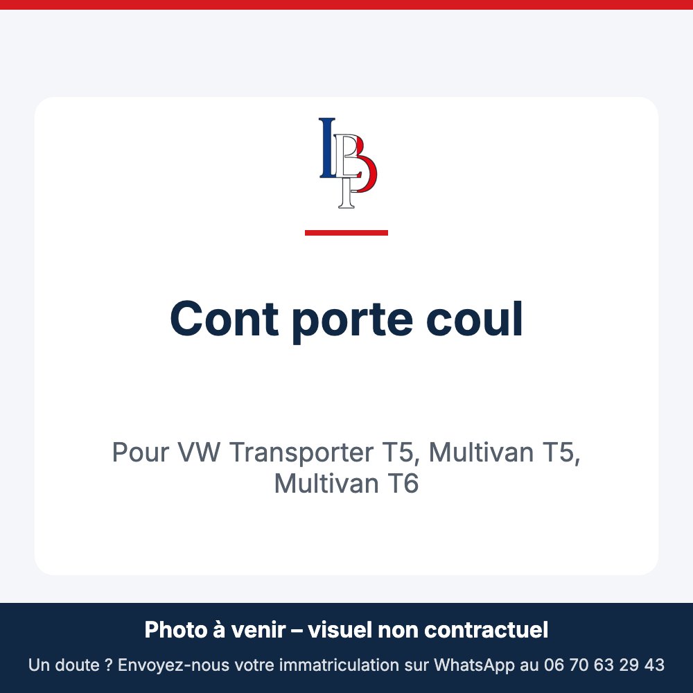 Cont porte coul pour VW Transporter T5, Multivan T5, Multivan T6
