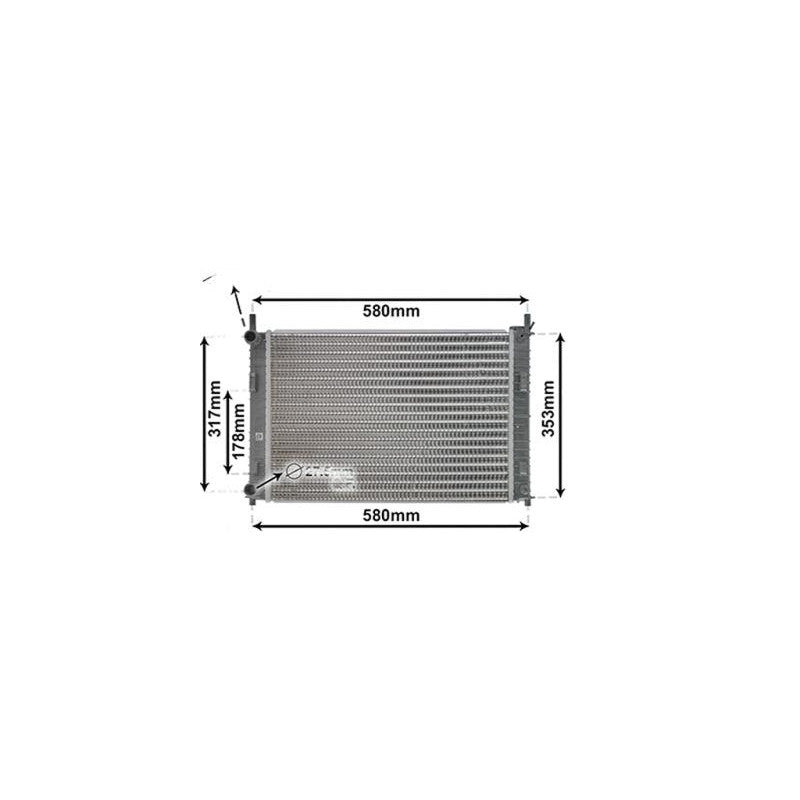 Radiateur de refroidissement moteur 1.4 TDCI Ford Fiesta MK5 2002-2008