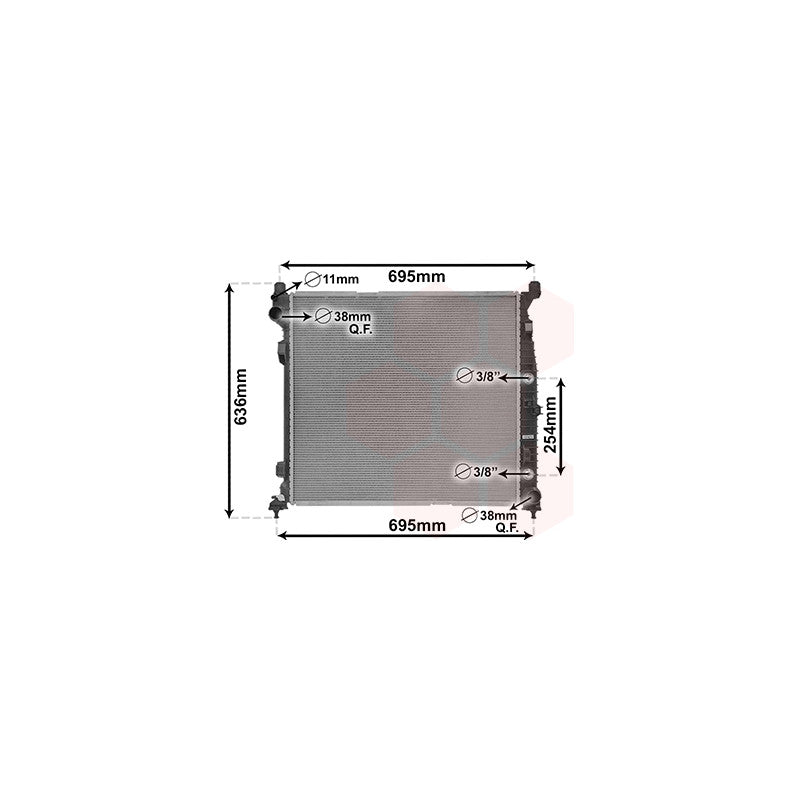 Radiateur Mercedes Classe M (W166) 2011-2015