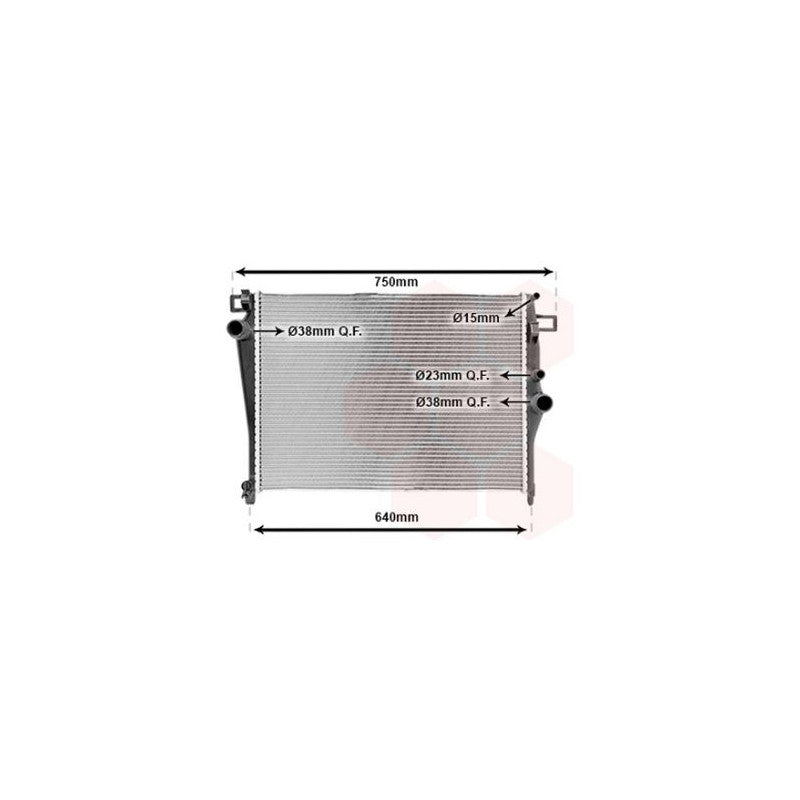 Radiateur moteur C180/C200 Bluetec Mercedes Classe C W205 phase 1 2014-2018