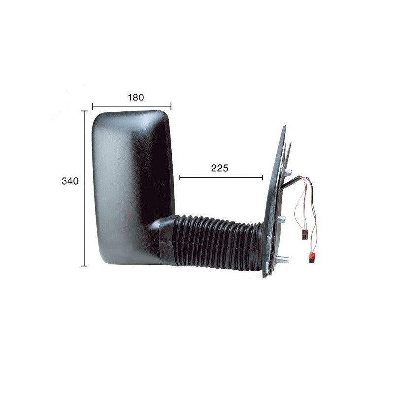 Rétroviseur électrique droit chauffant bras long Iveco Daily 2 1999-2006