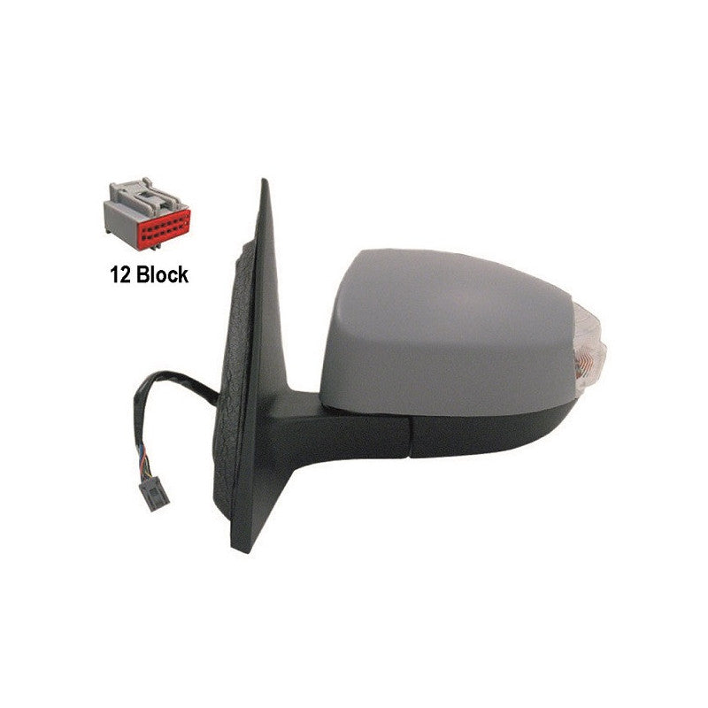 Rétroviseur électrique gauche à peindre 12 broches chauffant courtoisie Ford S-Max 1 2006-2015
