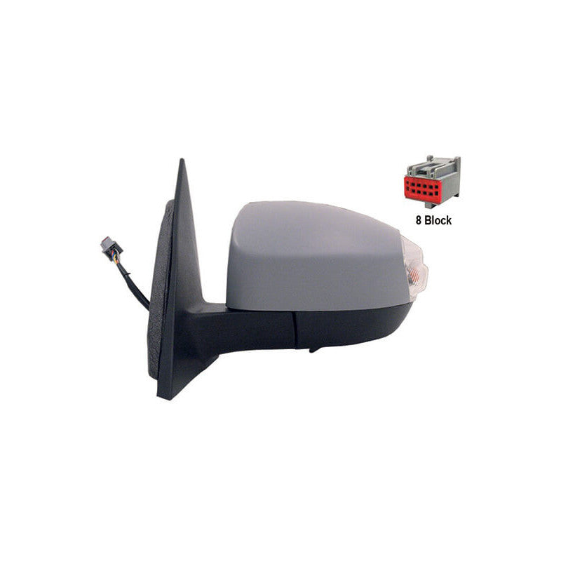 Rétroviseur électrique gauche à peindre 8 broches chauffant courtoisie Ford S-Max 1 2006-2015