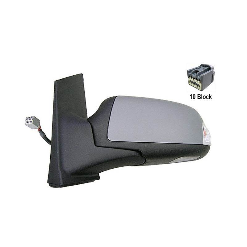 Rétroviseur électrique gauche à peindre chauffant avec clignotant et courtoisie Ford Focus 2 phase 1 2004-2007