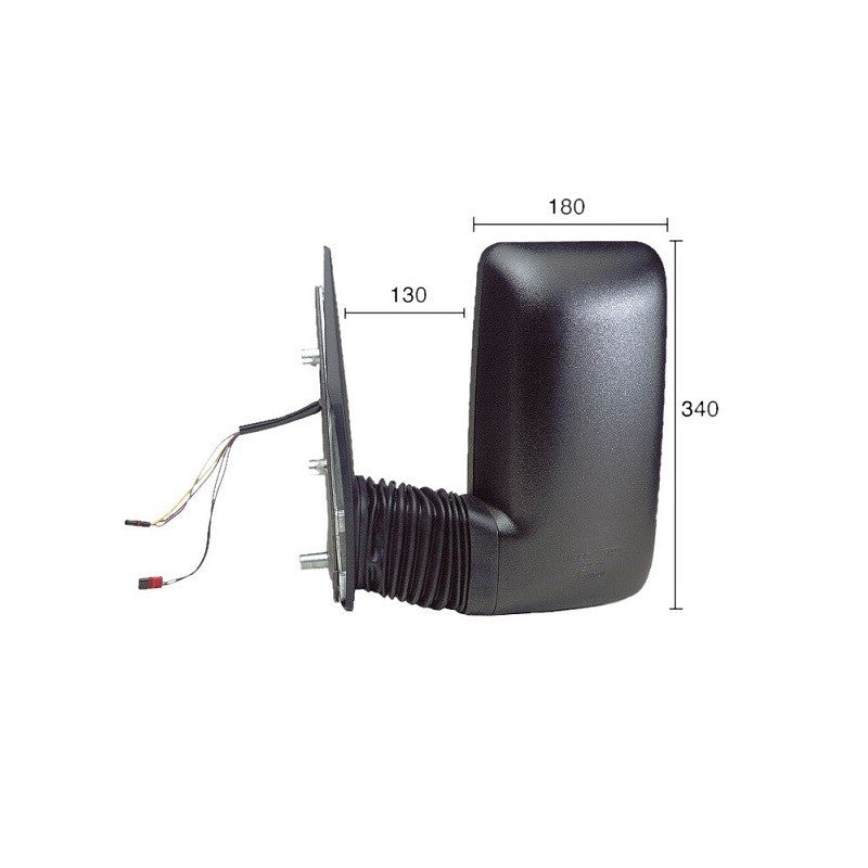 Rétroviseur électrique gauche chauffant bras moyen Iveco Daily 2 1999-2006