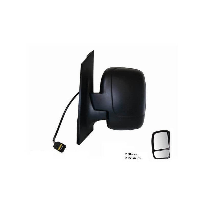 Rétroviseur électrique gauche noir 2 glaces chauffant Citroën Jumpy 2006-2016
