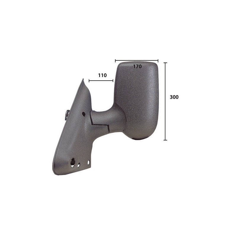Rétroviseur manuel gauche court Ford Transit MK6 et MK7 2000-2014