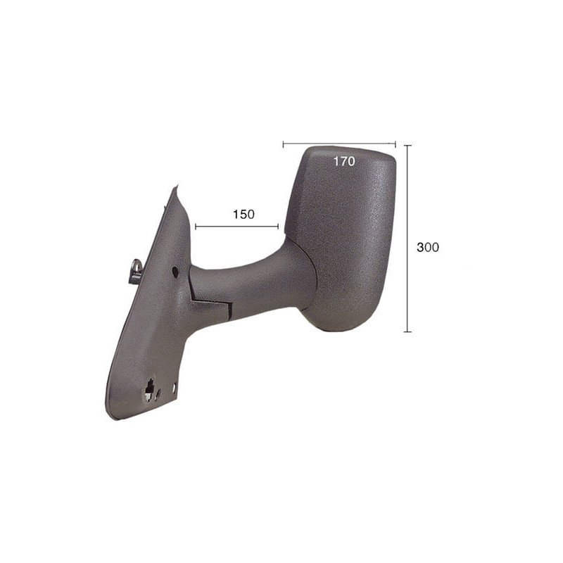 Rétroviseur manuel gauche long Ford Transit MK6 et MK7 2000-2014