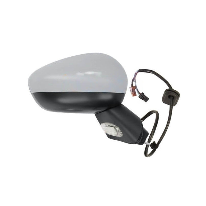 Rétroviseur rabattable électriquement droit à peindre base noire Citroën C3 2 2009-2016