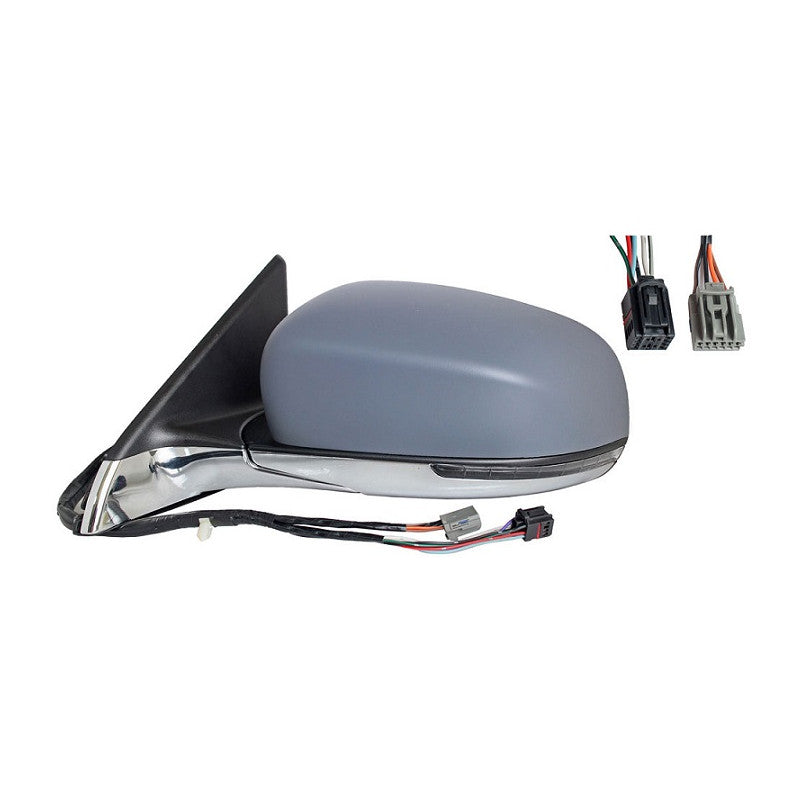 Rétroviseur rabattable électriquement gauche à peindre base chromée chauffant courtoisie side Jeep Compass 2 depuis 2017