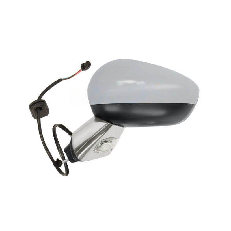 Rétroviseur rabattable électriquement gauche à peindre base chromée Citroën C3 2 2009-2016