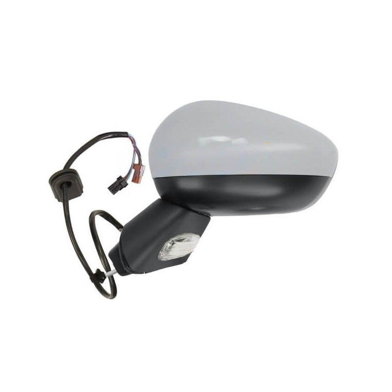 Rétroviseur rabattable électriquement gauche à peindre base noire Citroën C3 2 2009-2016